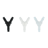 Φ6 Y tube connector JH-Y-6-6 (White/Transparent) (10 pieces/bag) Φ6 Y tube connector JH-Y-6-6 (White/Transparent) (10 pieces/bag)