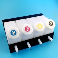 For Solvent Inkjet Printer 1.5L Bulk Ink Tank Double Holes for 4 Colors Sub Tank For Solvent Inkjet Printer 1.5L Bulk Ink Tank Double Holes for 4 Colors Sub Tank
