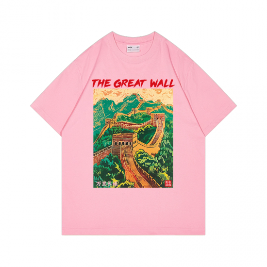 Women's Short-Sleeve T-Shirt with the Great Wall Pattern Women's Short-Sleeve T-Shirt with the Great Wall Pattern