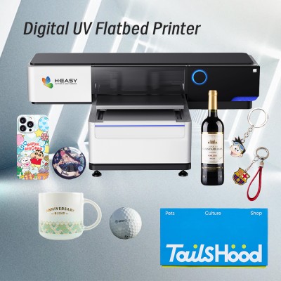 HY-6090 Flatbed printer machine for Epson i3200 printhead